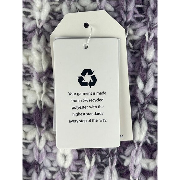 Hippie Rose Lavender Combo Knit Cardigan Sweater S - Picture 11 of 12